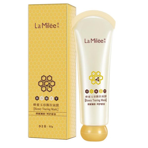 

honey tearing mask peel mask oil control blackhead remover peel off dead skin clean pores shrink facial care face skincare mask