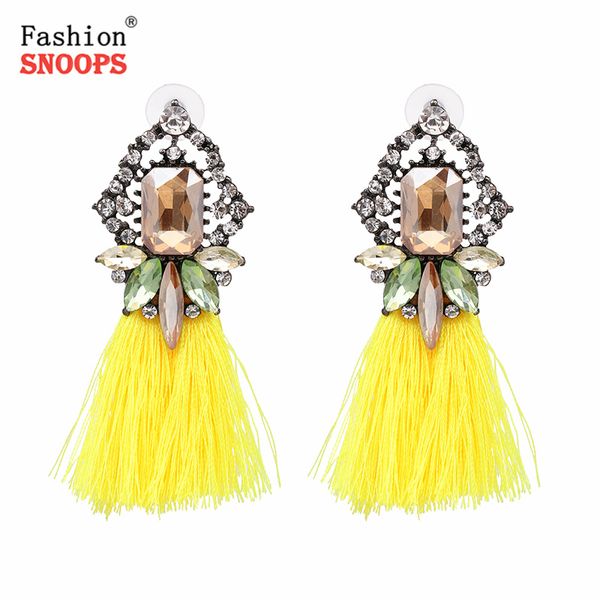 

кисточкой серьги моды бифштексы мотаться для женщин handmade fringe заявление brincos, Silver
