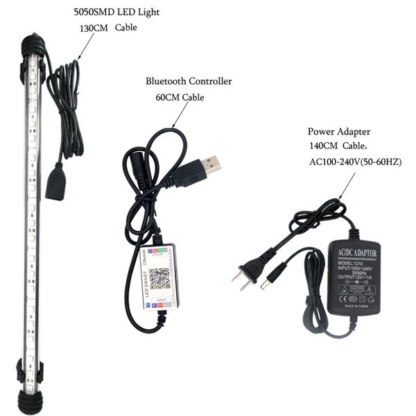 

19-59cm plant rgb light in the aquarium lamp marine led lights for aquarium lighting submersible fish tank light with controller