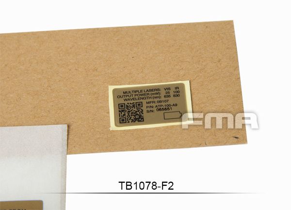 

fma peq-15 f1 battery box sticker tb1078-01/02/03