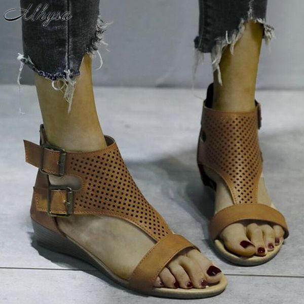 

2020 women sandals comfort women shoes flat gladiator sandals summer ladies shoes woman sandalie buckle plus size, Black