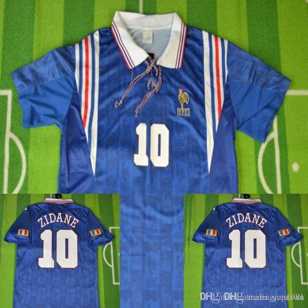 

1996 зидана ретро футбол джерси винтажный дешам, джоркаефф бьет комплекты равномерной розовой 96 футбол рубашки майо ног, Black;yellow