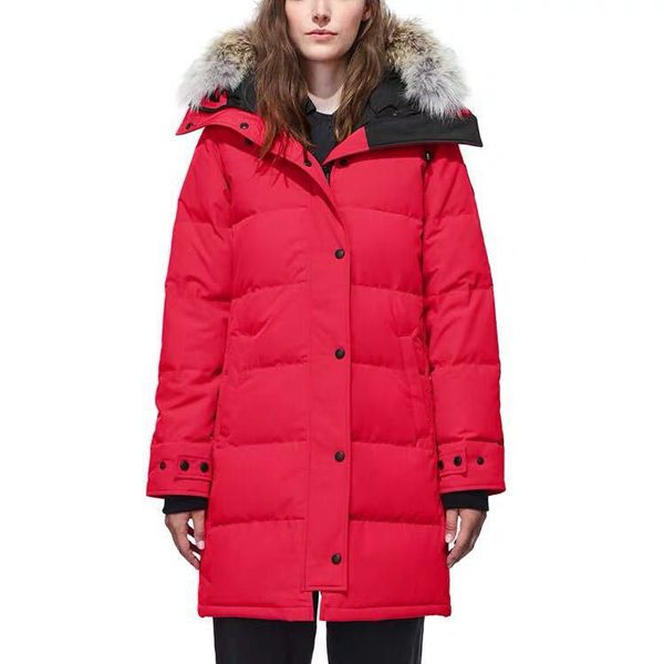

brand womens parkas down jackets fur long women jackets winter luxury women long goose fashion warm winter parkas down jacket coat xs-2xl, Black