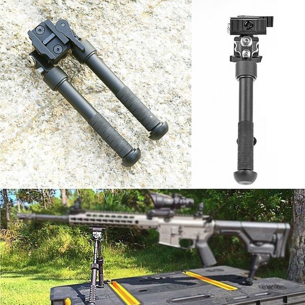 

6.5-9 inch tactical rifle light bipod foldable telescopic rotate aluminum stand picatinny rail 20mm mount for hunting .223 556 outdoor