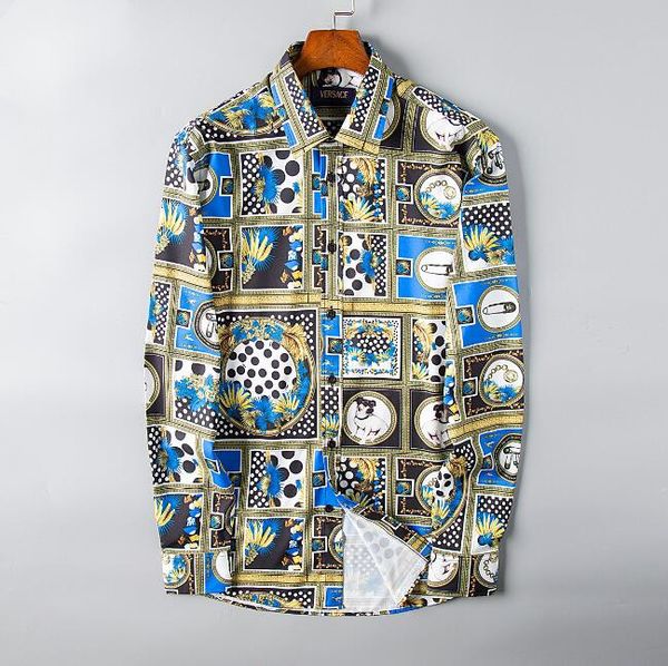 

mens paisley floral shirt brand slim fit long sleeve dress shirt men chemise homme party business casual social camisas hombre#3548, White;black