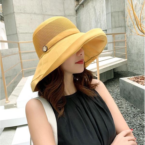 

fisherman women's travel all-match folding fisherman sunscreen sunscreen sun hat printed face-shading knitted sun hat, Blue;gray