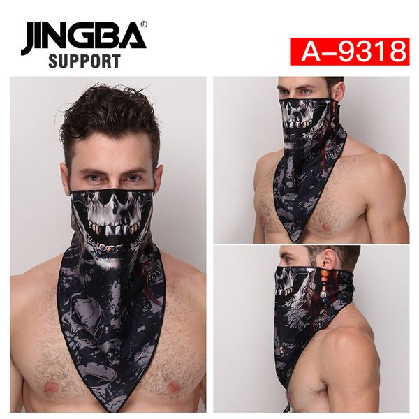 

jingba support new outdoor sport facemask cycling bike mask ski mask bandana half face halloween cool dropshipping, Black