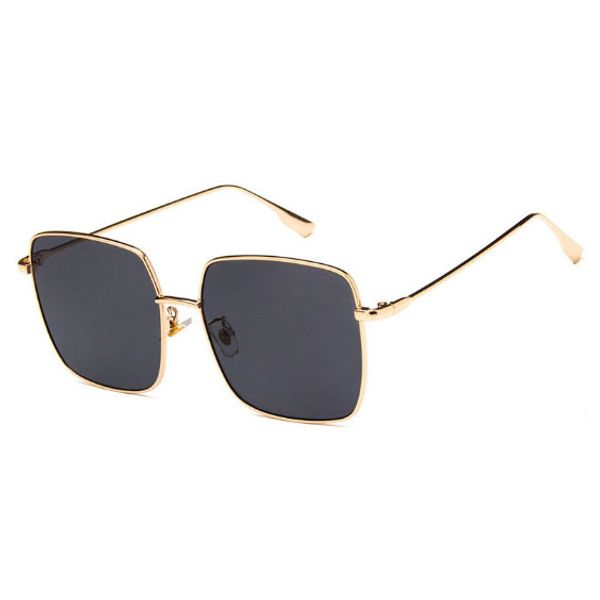 

fashion classic sunglasses attitude sunglasses gold frame square metal frame retro style outdoor design classic mode, White;black