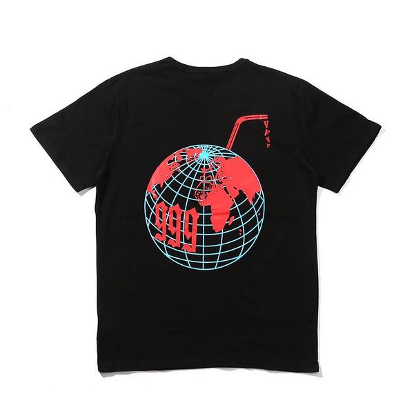 

mens designer t shirts luxury short sleeved trendy brand 999 joint personality loose cotton casual hip hop street couple models, White;black