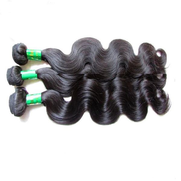 

peruvian remy human hair bundles body wave 3pcs 300g lot unprocessed virgin hair extension natural color good quality soft texture, Black