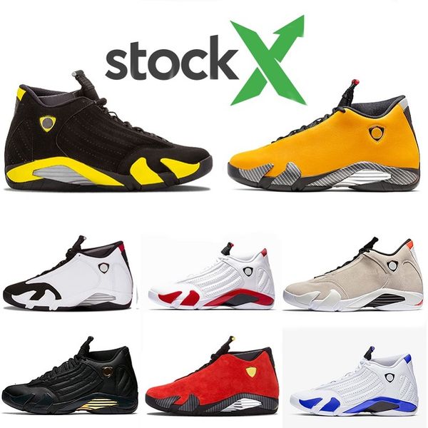

stock x drop shipping 14s 14 mens basketball shoes reverse ferrar last scandy cane desert sand xvi men sports trainers designer sneakers, Black