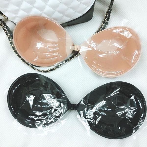 

women self adhesive strapless bra bandage blackless sticky silicone lips print push up bras for women, Red;black