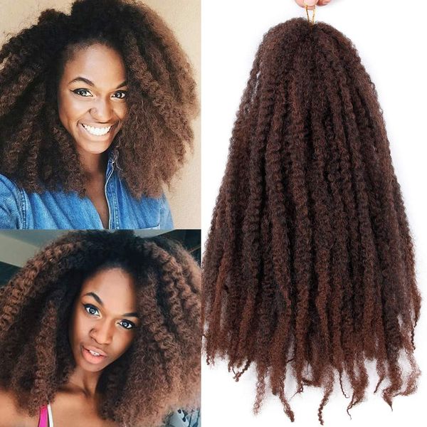 

1pcs/ lot marley braiding hair afro marley hair crochet braids 18inch kanekalon african soft kinkys twist braiding hair for black women