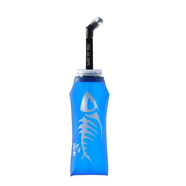 

outdoor bags 500ml foldable tpu environmental protection water bag sports straw