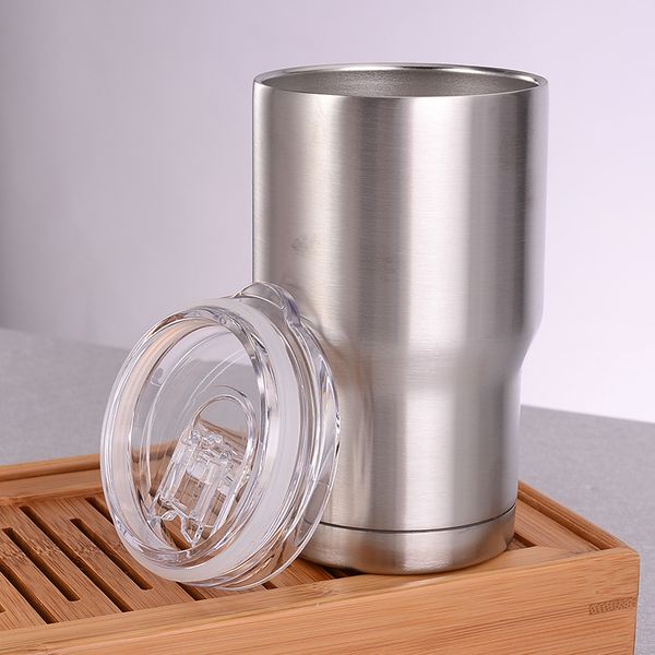 

Stainle teel tumbler 14oz double wall in ulation vacuum water coffee mug home outdoor car cup with lid