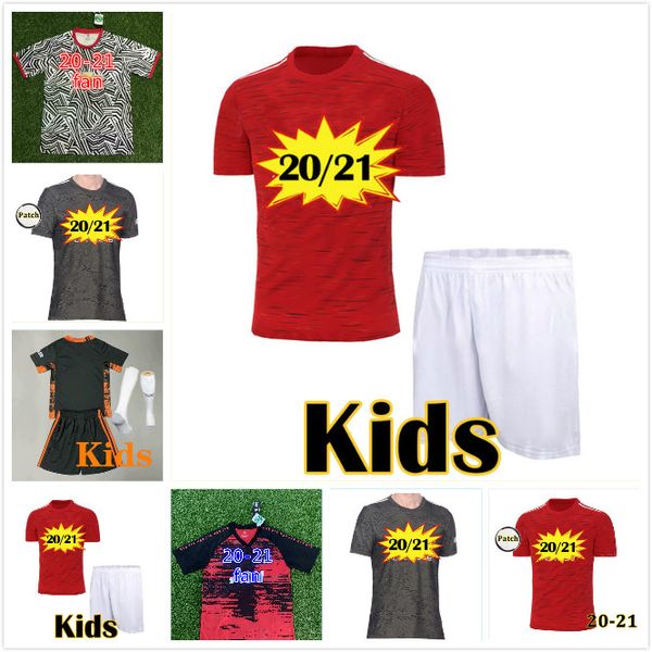 

20 21 manchester pogba rashford leaked united soccer jersey man 2020 2021 utd martial fernandes greenwood james men kids football kits shirt, Black;yellow
