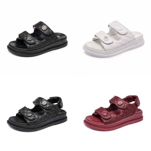 

roman net red sandals female super fire ins tide fairy style 2020 new fashion summer flat shoes student wild#424, Black