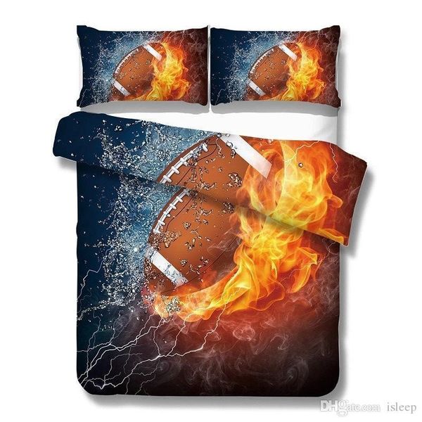 

3d printing sports style for boy bed linens 2 3 pcs bedding set with pillowcase