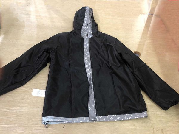 

мужская дизайнерская куртка солнцезащитный крем с капюшоном материал бренд толстовка письма печати красочные мода стиль для мужчин женщин ро, Black;brown