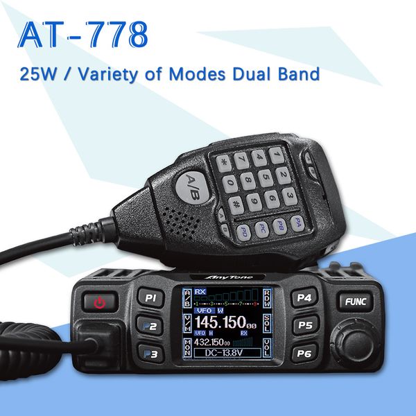 

Подходит для AnyTone AT-778UV двухдиапазонный трансивер Mobile Radio VHF / UHF двухстороннее ради