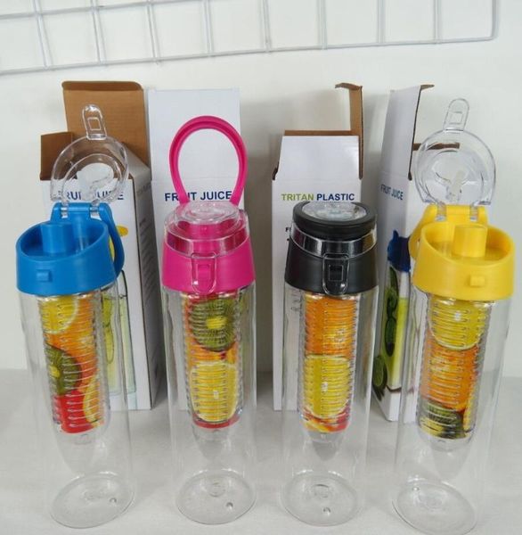 

800ml fruit juice cup infuser drinking water lemon bottles tritan bottle