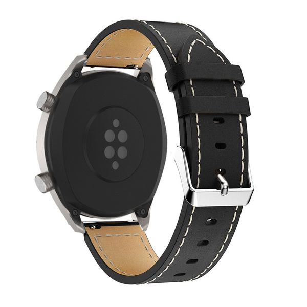 

2019 watchbands fashion leather replacement bracelet strap band for huawei watch gt smart watch fashion simple men belts, Black;brown