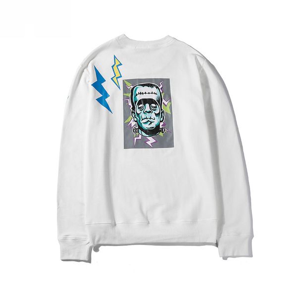 

mens designer hoodies luxury man woman hoodies streerwear fashion brand pullovers long-sleeved lightning printing 3 color highly quality, Black