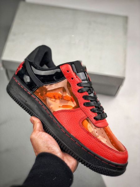 

2019 new men's and women's casual shoes shibuya halloween official images black orange sneaker size36-45 rubber embroidery