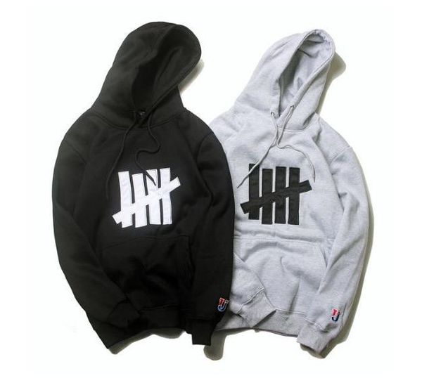 

cyber monday undefeated men's hoodie hip hop oblique zipper women black white mens designer hoodies men women sweatshirts size m-3xl