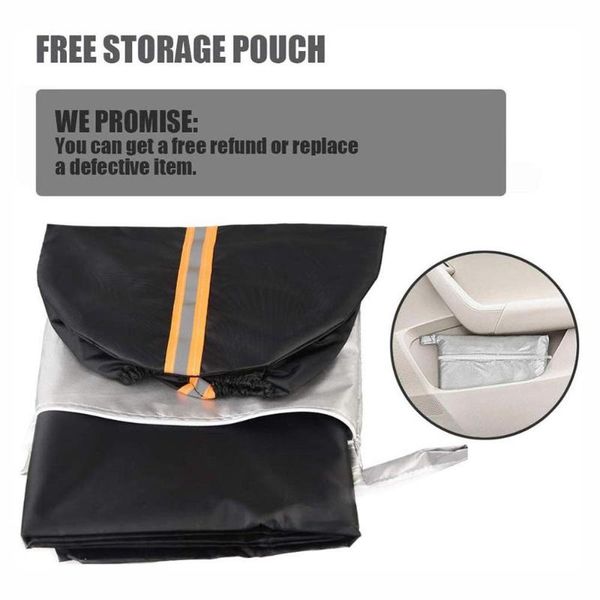 

magnet car sunshade water drop sunshade front glass visor car windshield snow cover magnetic protection cover