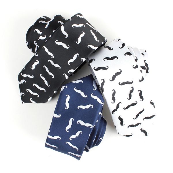 

dropshipping new tie fashion beard mustache anchor printed flower necktie soft men's leisure narrow tie floral corbatas, Blue;purple