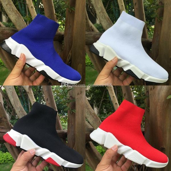 

high sock shoes designer men women speed trainer runner triple balck white platform sneakers luxury fashion casual shoes