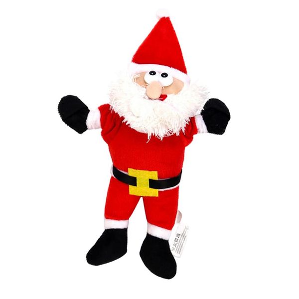 

xmas pet gift dog interactive toy entertaining fetch toys santa claus/elk