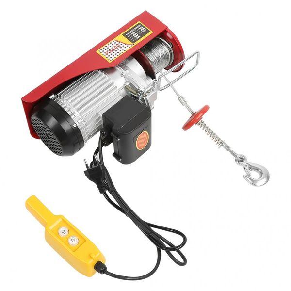 

300/600kg electric hoist winch remote control cable lifting crane eu plug 220v lifting tools