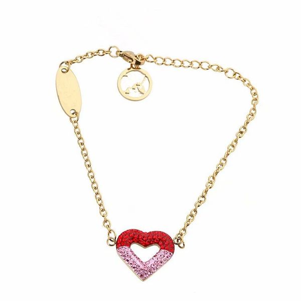 

designer jewelry women bracelets friendship bracelet red sticky diamond love bracelet cuban link bracelet, Black