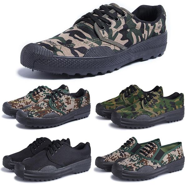 

2020 canvas casual shoes men women camouflage military camping hiking navy blue non-slip runner mens trainers sneakers size 36-44 color14
