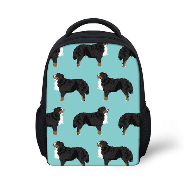 

customized children's backpack school bags for boys bernese animal dog printing kids bag school satchel for baby kindergarten