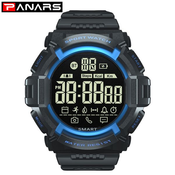 

smart mountaineering sports watch waterproof camera bluetooth energy record information remind pedometer electronic watch, Black