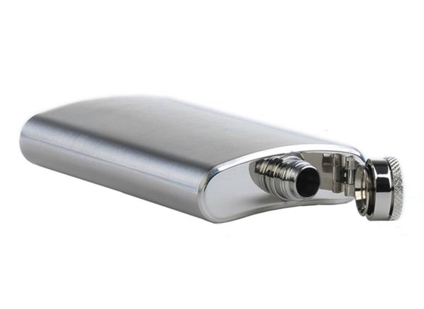 

portable stainless steel 5 sizes pocket hip flask alcohol whiskey liquor screw cap + funnel portable flagon bottle hip flask new