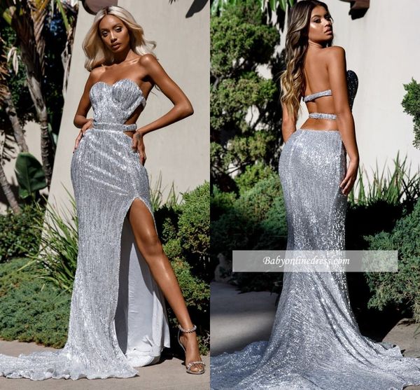 

silver mermaid prom dresses sequined sweetheart floor length evening gowns formal dress evening wear special occasion dress, Black