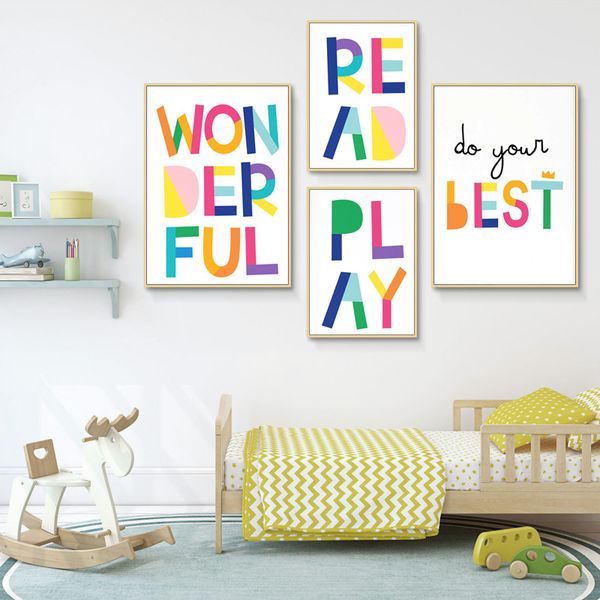 

woodland animal baby bear nursery wall art decorative canvas poster scandinavian kid bedroom print painting picture home decor