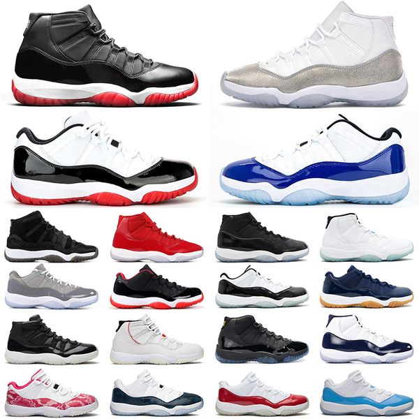 

metallic silver 11 men women basketball shoes 11s low cut concord bred jordán legend blue gym red mens trainer sneakers