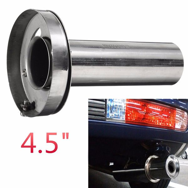 

2xuniversal 4.5'' car round tip removable adjustable silencer exhaust system