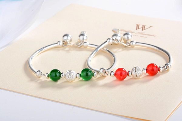 

bracelet bangle women bohemian ethnic jewelry color silver bracelets green stones women luxury jewelry wholesale charm chic bracelet, Golden;silver