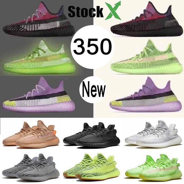 

Brand 3m reflective glow yereel ye haya yecheil men women running hoe white zebra e ame tatic black off trainer neaker ize 36 48, White;red