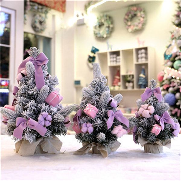 

handmade christmas tree decoration holiday home mini artificial trees tablechristmas festival miniature mini tree 30cm