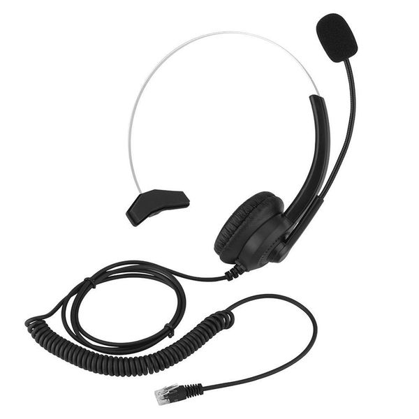 

call center headset with microphone 2.5/3.5mm plug telephone voice interphone headphone for computer pc game volume control