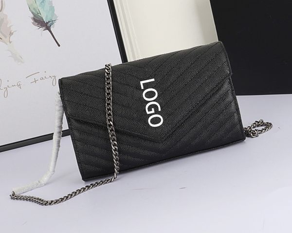 

caviar leather brand designer purse women luxury chain bags luxury purse fashion shoulder bags message bags 1740