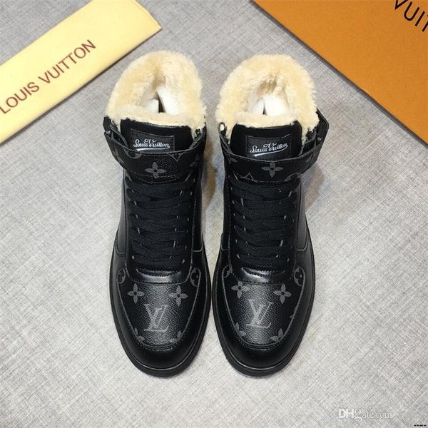 

20fw spring men's shoes korean version of the trend of high-shoes men's white casual wild shoes sneakers yecq3, Black