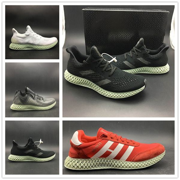 

alphaedge 4d ltd printing technology running shoe futurecraft grey black white red mens designer upper sport sneaker